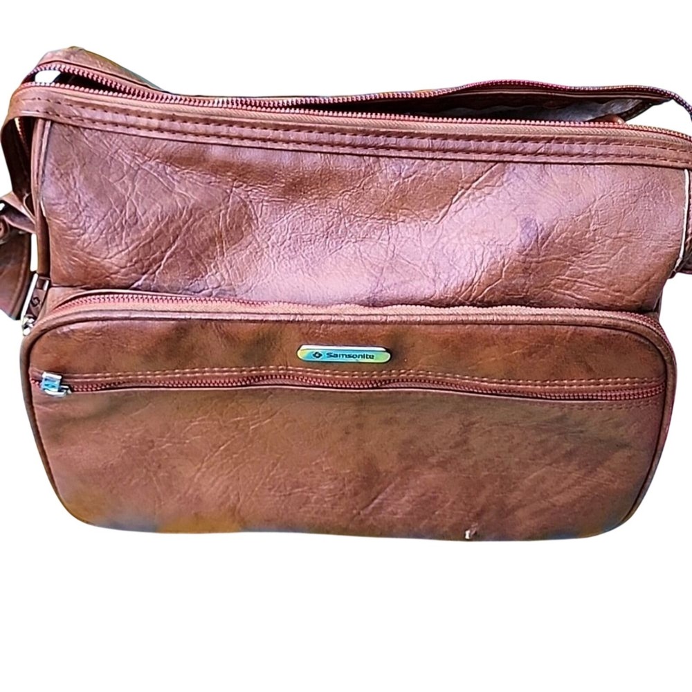 Samsonite Silhouette II Carry On Bag Unisex Large Brown Vintage Travel Retro